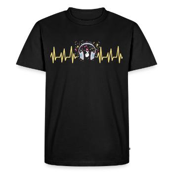 K-Pop Musique Coréenne Cadeau Corée du Sud Corée Pop - T-shirt Premium bio Homme - noir - Devant - Nico (187cm)