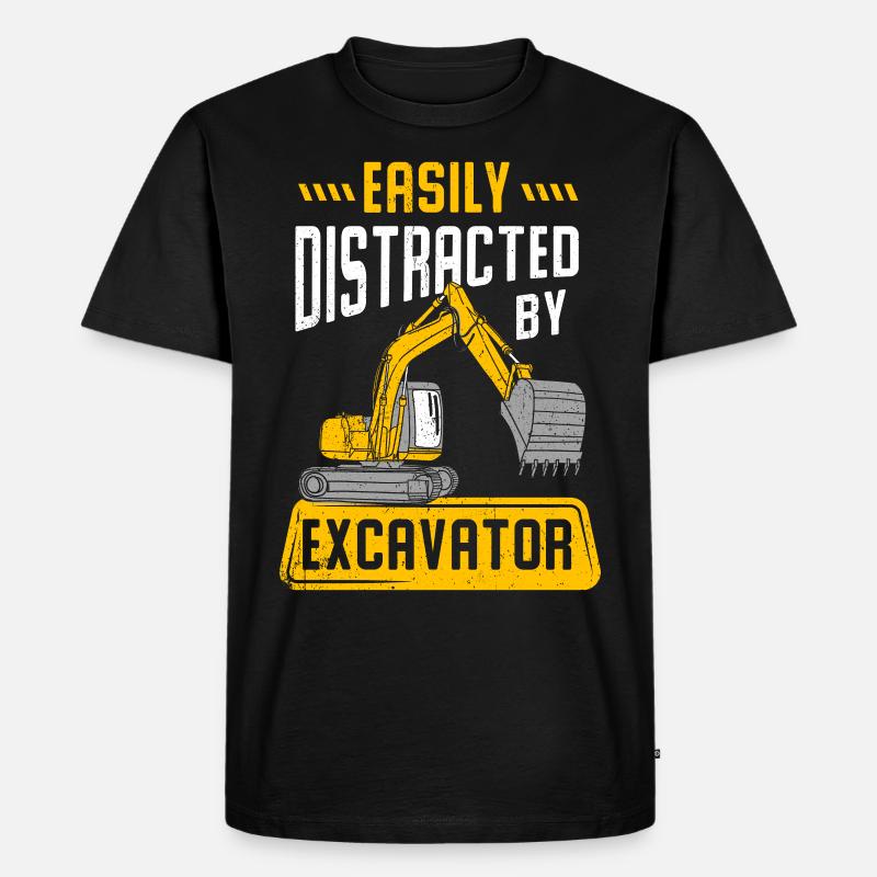 Bagger - Männer Premium Bio T-Shirt - Schwarz