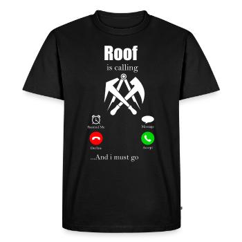 Roofer Guild Gift Profession Craftsman Hammer - Men's Premium Organic T-Shirt - black - Front - Nico (187cm)
