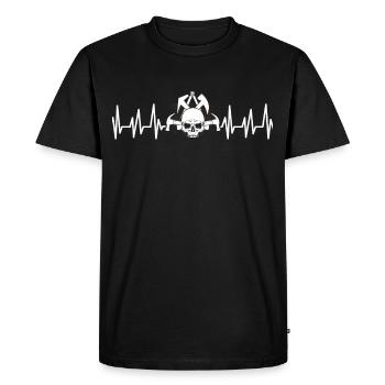 Couvreurs - T-shirt Premium bio Homme - noir - Devant - Nico (187cm)