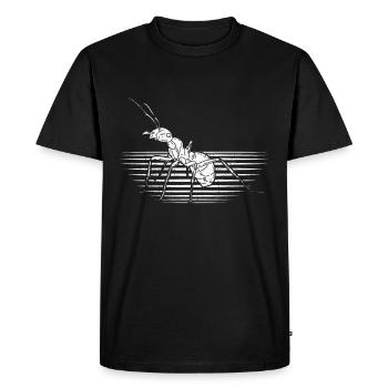 Fourmi insecte - T-shirt Premium bio Homme - noir - Devant - Nico (187cm)