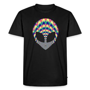 Étranger - T-shirt Premium bio Homme - noir - Devant - Nico (187cm)