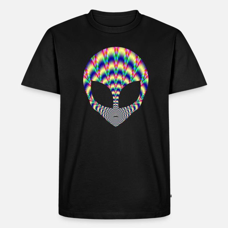 Alien - Männer Premium Bio T-Shirt - Schwarz