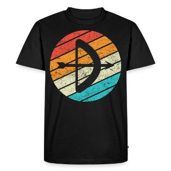 Archery Gift Saying Archery - Men's Premium Organic T-Shirt - black - Front - Nico (187cm)