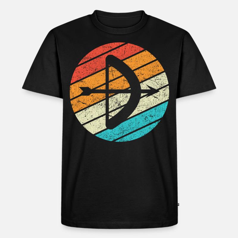 Bogen Schießen Geschenk Spruch Bogenschießen - Männer Premium Bio T-Shirt - Schwarz
