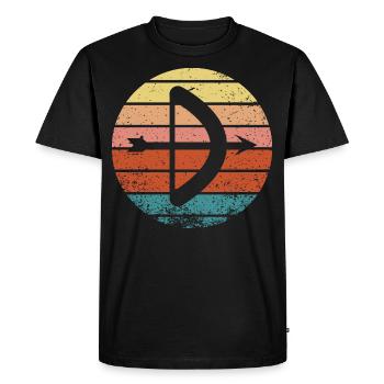 Archery Gift Saying Archery - Men's Premium Organic T-Shirt - black - Front - Nico (187cm)