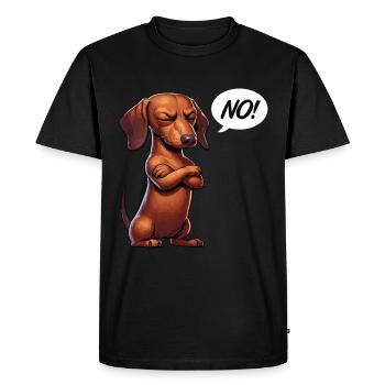No Dachshund Dachshund Owner Dachshund Lover Dachshund - Men's Premium Organic T-Shirt - black - Front - Nico (187cm)