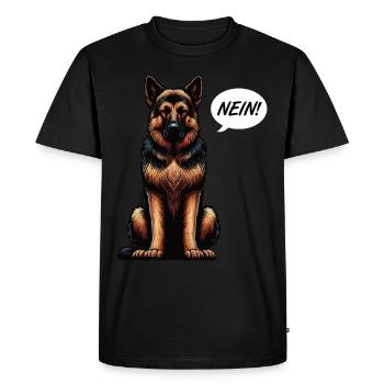 No German Shepherd Shepherd dogs - Men's Premium Organic T-Shirt - black - Front - Nico (187cm)