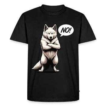 No White German Shepherd German Shepherd German Shepherds - Men's Premium Organic T-Shirt - black - Front - Nico (187cm)
