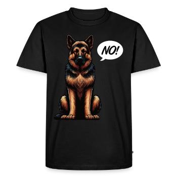 No German Shepherd Shepherd Dogs German Shepherd - Men's Premium Organic T-Shirt - black - Front - Nico (187cm)