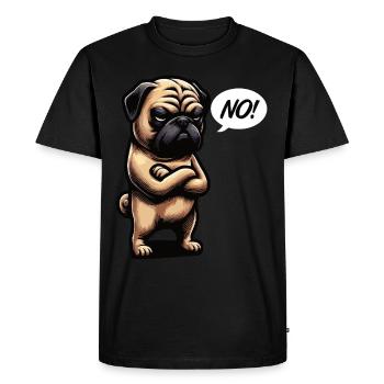 No Pug Pugs Pug Owner Pug Lover Pug Dog - Men's Premium Organic T-Shirt - black - Front - Nico (187cm)