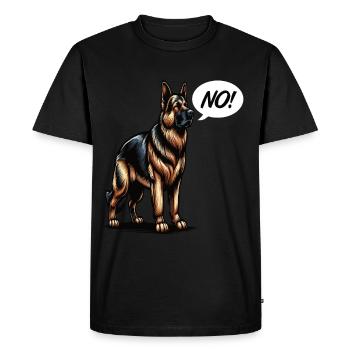 No German Shepherd Shepherd Dogs German Shepherd - Men's Premium Organic T-Shirt - black - Front - Nico (187cm)