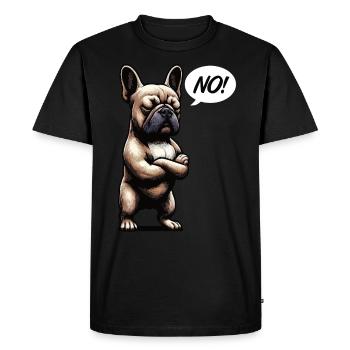 No French Bulldog Frenchie Frenchie owner - Men's Premium Organic T-Shirt - black - Front - Nico (187cm)