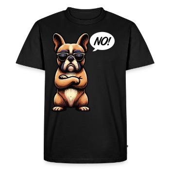 No French Bulldog Frenchie Frenchie owner - Men's Premium Organic T-Shirt - black - Front - Nico (187cm)