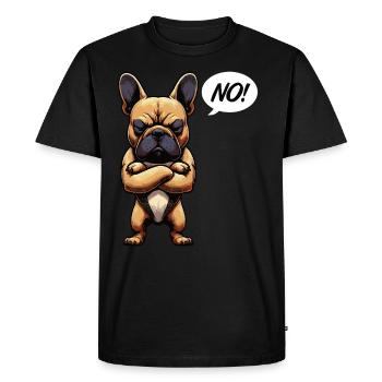 No French Bulldog Frenchie Frenchie owner - Men's Premium Organic T-Shirt - black - Front - Nico (187cm)