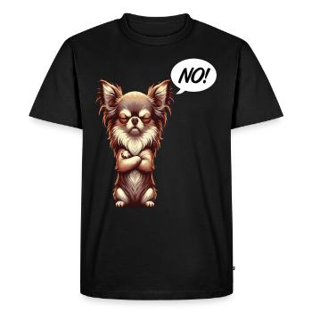 Pas de Chihuahua Propriétaire de Chihuahua Amoureux des Chihuahuas - T-shirt Premium bio Homme - noir - Devant - Nico (187cm)