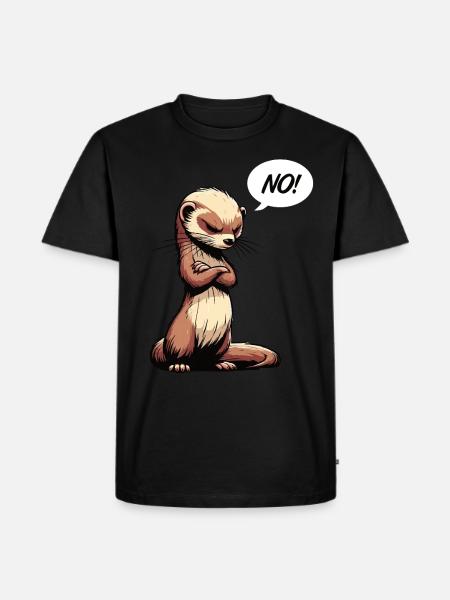 No Frettchen Frettchenhalter Frettchenbesitzer - Männer Premium Bio T-Shirt - Schwarz