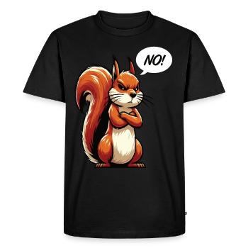No Squirrel Squirrel Squirrel Lover - Men's Premium Organic T-Shirt - black - Front - Nico (187cm)