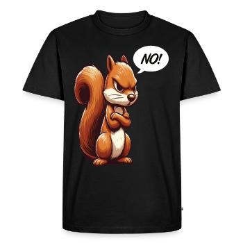 No Squirrel Squirrel Squirrel Lover - Men's Premium Organic T-Shirt - black - Front - Nico (187cm)