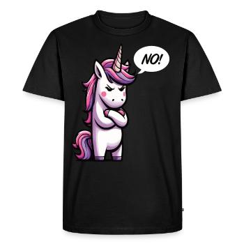Pas de licornes Licornes Licorne Fan Licorne Amoureux des Licornes - T-shirt Premium bio Homme - noir - Devant - Nico (187cm)