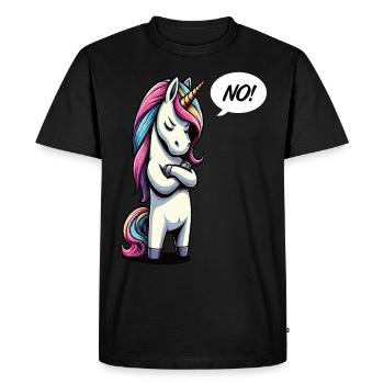 Pas de licornes Licornes Licorne Fan Licorne Amoureux des Licornes - T-shirt Premium bio Homme - noir - Devant - Nico (187cm)
