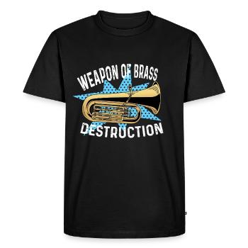 Poison d’abomination d’arme en laiton - T-shirt Premium bio Homme - noir - Devant - Nico (187cm)