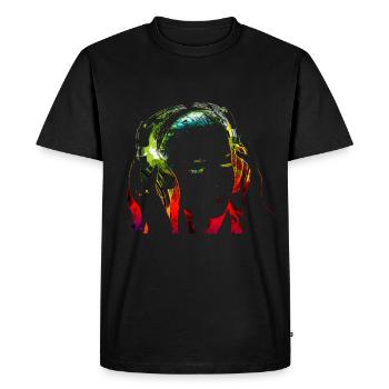musique fille - T-shirt Premium bio Homme - noir - Devant - Nico (187cm)