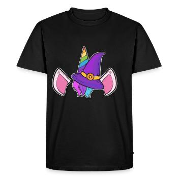 Licorne Sorcière Sorcière Poison - T-shirt Premium bio Homme - noir - Devant - Nico (187cm)