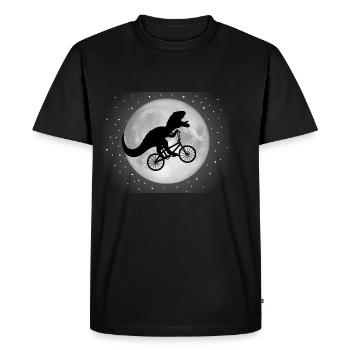 Dinosaur Moon Agrarist Poison - Men's Premium Organic T-Shirt - black - Front - Nico (187cm)