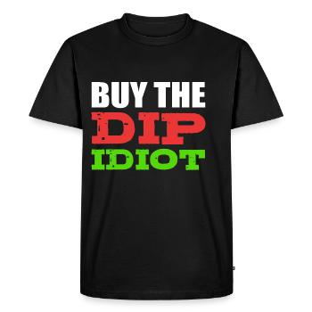 Achetez le cadeau Dip Funny Man - T-shirt Premium bio Homme - noir - Devant - Nico (187cm)