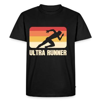Ultra Runner Athlète Poison - T-shirt Premium bio Homme - noir - Devant - Nico (187cm)