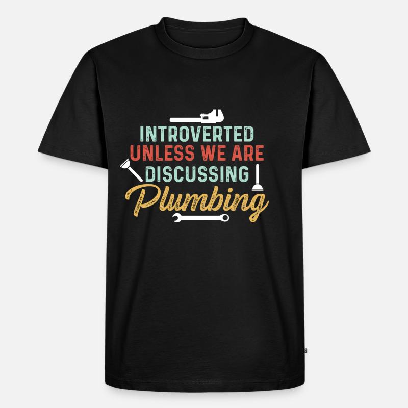 Introvertierte Introvertiert Geschenk - Männer Premium Bio T-Shirt - Schwarz