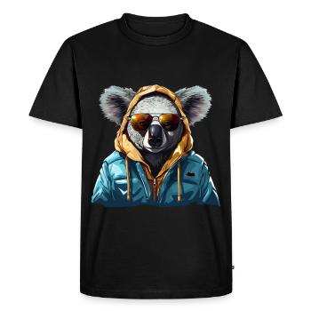 Street style koala bear | Koala lovers - Men's Premium Organic T-Shirt - black - Front - Nico (187cm)