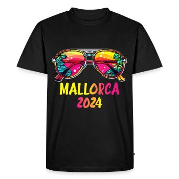 Mallorca 2024 - Men's Premium Organic T-Shirt - black - Front - Nico (187cm)