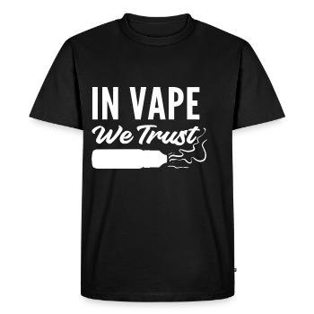 Super we trust nicotine addictive gift - Men's Premium Organic T-Shirt - black - Front - Nico (187cm)