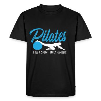 Seul cadeau d’amateur de santé lourd - T-shirt Premium bio Homme - noir - Devant - Nico (187cm)