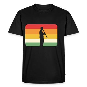 Oboe Player Band Member Gift - Men's Premium Organic T-Shirt - black - Front - Nico (187cm)