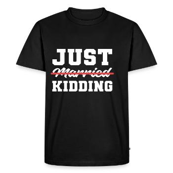 Cadeau de comédien blagueur - T-shirt Premium bio Homme - noir - Devant - Nico (187cm)