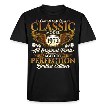 Né en 1972 Classic Birthday Gift Hommes - T-shirt Premium bio Homme - noir - Devant - Nico (187cm)