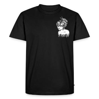 Dripping - Men's Premium Organic T-Shirt - black - Front - Nico (187cm)