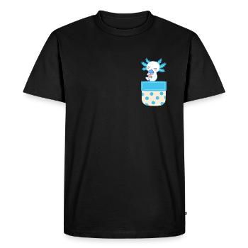 Pêche de poche aux poissons - T-shirt Premium bio Homme - noir - Devant - Nico (187cm)