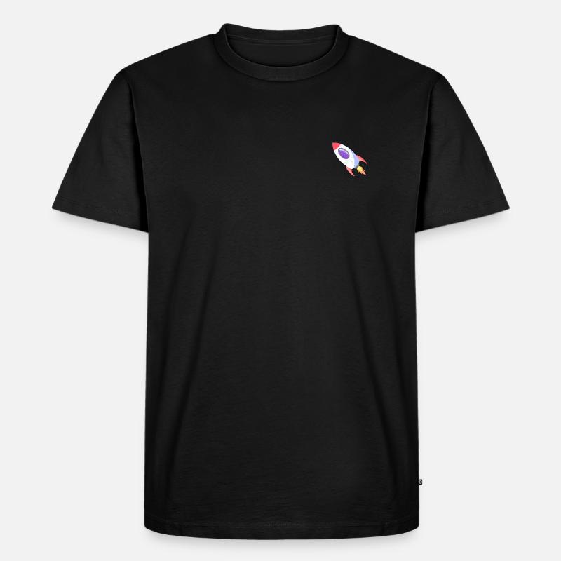Space Rocket Pop Comic - T-shirt Premium bio Homme - noir