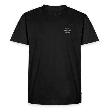 The heart does not become demented. - Men's Premium Organic T-Shirt - black - Front - Nico (187cm)