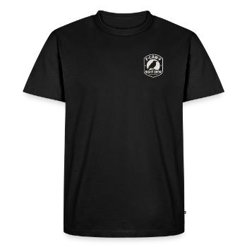 F-Caw-F Night Crew Raven Crow Humor Night Shift - Men's Premium Organic T-Shirt - black - Front - Nico (187cm)