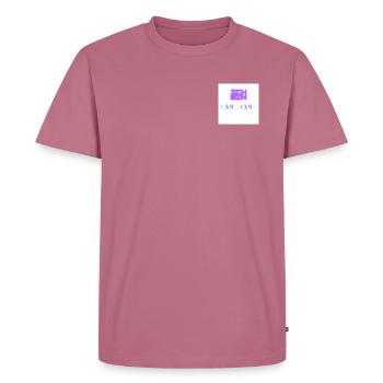 Ich bin Online - Männer Premium Bio T-Shirt - Mauve - Vorne - Nico (187cm)