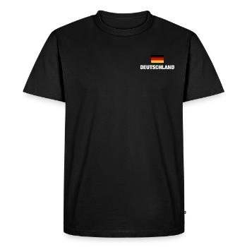 Allemagne drapeau allemand drapeau allemand cadeau - T-shirt Premium bio Homme - noir - Devant - Nico (187cm)