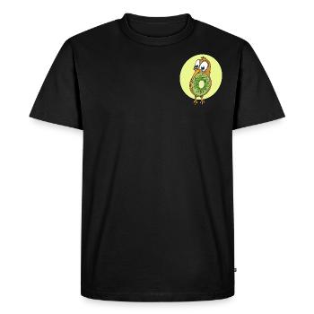Coup de pied kiwi - T-shirt Premium bio Homme - noir - Devant - Nico (187cm)