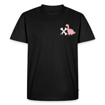 Lettre X - T-shirt Premium bio Homme - noir - Devant - Nico (187cm)