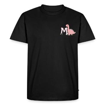 Letter M - Men's Premium Organic T-Shirt - black - Front - Nico (187cm)