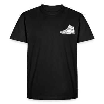 Sneaker - Men's Premium Organic T-Shirt - black - Front - Nico (187cm)
